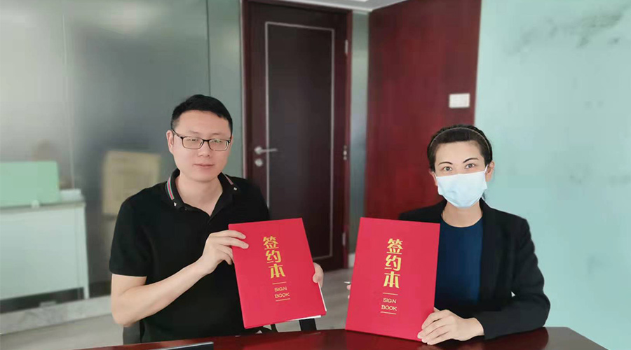 祝賀！金環(huán)電器與寧波某品牌電商客戶再次合作，簽約成功！